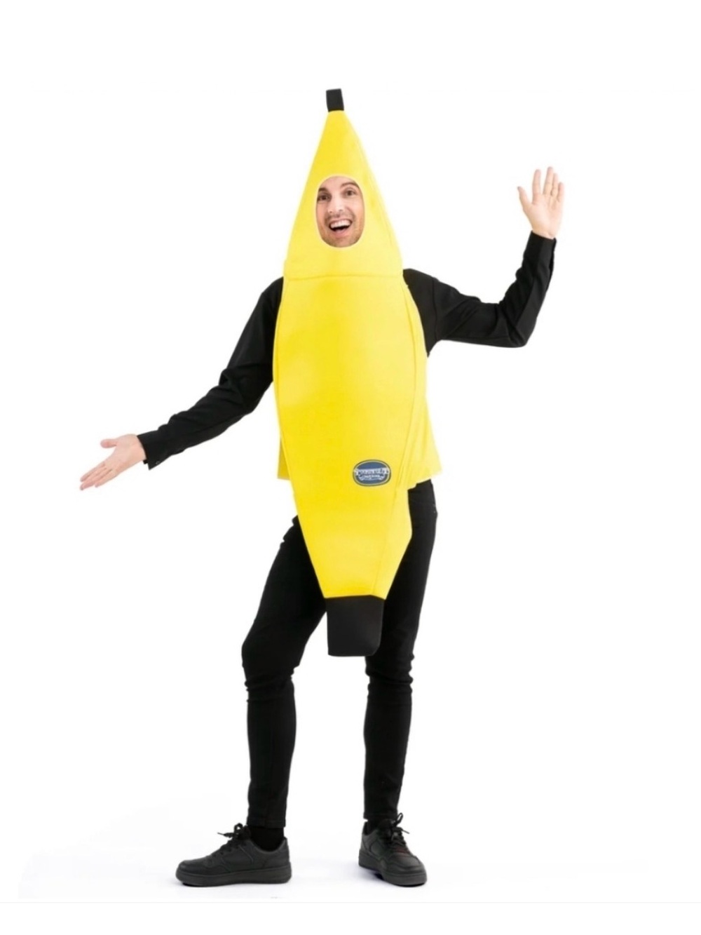 Unisex Adult Yellow Banana Costume - Fun Fruit Dress-Up, Halloween